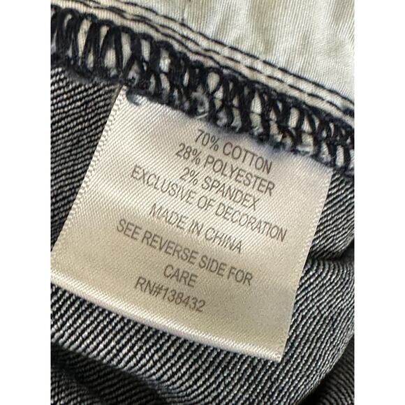 Modcloth Dark Wash Denim Jeans Skinny Women Size 26R Front Pleat Cotton Stretch - Picture 8 of 8